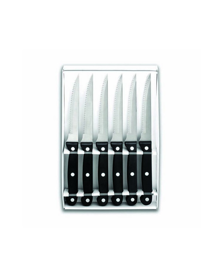 Set 6 Cuchillos Chuleteros Micro Dentad  - Lacor 39060