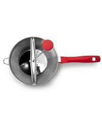 Pasapures Luxe 3 Discos 24 Cm, Acero Inoxidable Ibili 742424