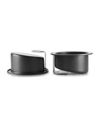 Caja de 6 uds de Molde Redondo Inclinado 20X10 Cm Chapa De Acero Con Antiadherente Ibili 827920