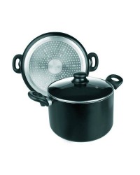 Olla Aluminio Inducta Con Tapa 28 Cms, Valida Para Todas Las Cocinas Ibili 410928
